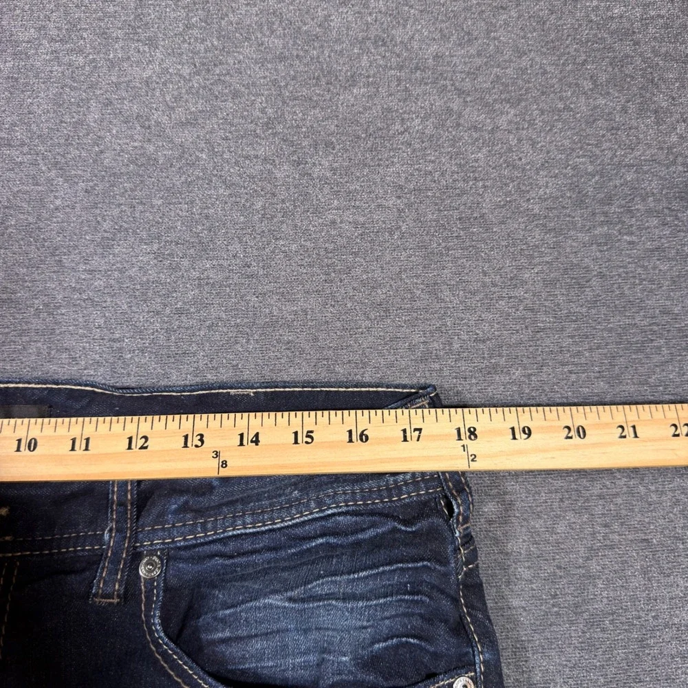 Silver Jeans Allan Men 34x30 Blue Slim Leg Classic Dark Wash Stretch Denim